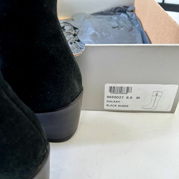 La Canadienne Galaxy Waterproof Black Suede Wedge Boots SZ 8.5 in Box - Picture 1 of 10